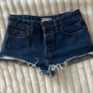 dark blue free people shorts